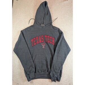 Texas Tech Red Raiders Champion Hoodie Men’s M Gray Pullover College NCAA